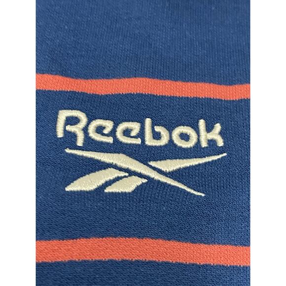 Reebok Sweatshirt Men's Navy/Orange Size Small Pullover Long Sleeve Crew Neck - Picture 5 of 8